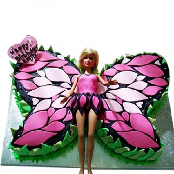 Butterfly Stylish Barbie Cake 2kg