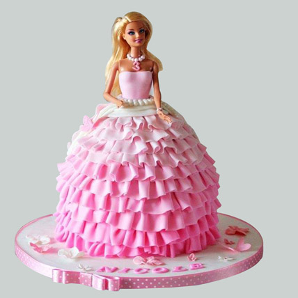 Pink Dress Barbie Cake 2kg
