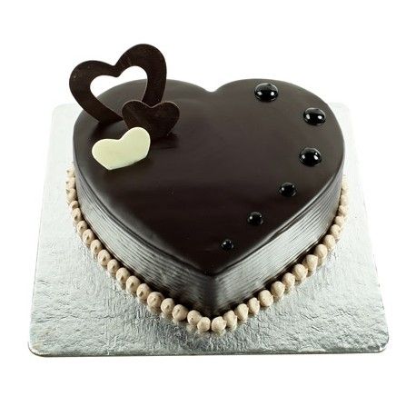 2 kg Heart Shape Chocolate Truffle Cake